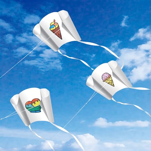 Poket Kite, Kleiner handlicher Taschendrache, 80x48cm, inkl. Polyesterleine...