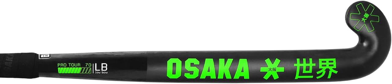 Osaka Field Hockey Stick Pro Tour 70 - Low Bow - LTD Edition White | Iconic Black