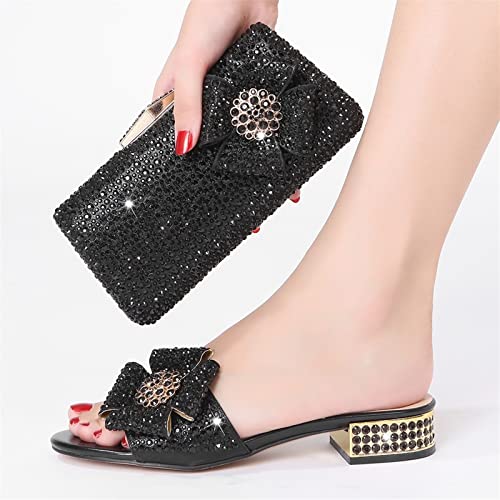 Chaussures de mariage strass confortables et sac de soirée coordonné - 2