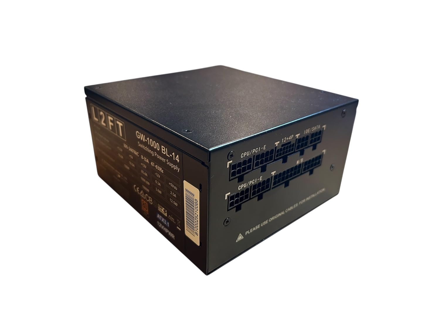 Amazon | 【L2FT】GW-1000 BL-14 電源ユニット 1000W 80PLUS