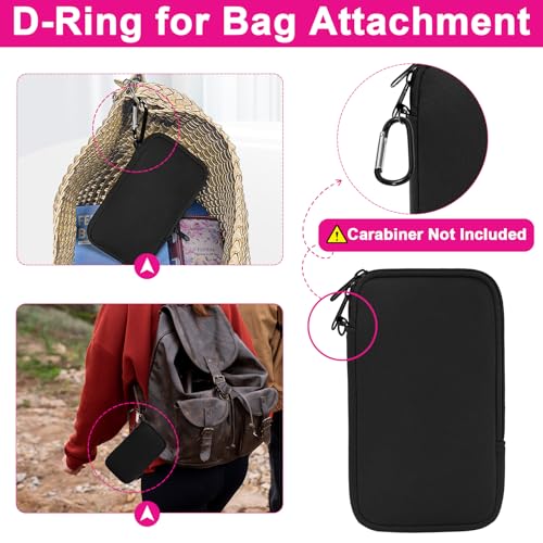 Image of Tampon Holder for Purse, Portable Tampon Bag Organizer Case for Women's Purse, Travel-Friendly Discreet Period Bag for Feminine Products, Waterproof Pad Bag, Black(Bag Only)