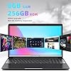 SGIN 15.6 Inch Laptop 8GB RAM 256GB SSD Celeron Quad-Core Up to 2.8GHz, PC Notebook with Dual Band WiFi, 2xUSB 3.0, Keyboard Film in Eight Languages - Image 3
