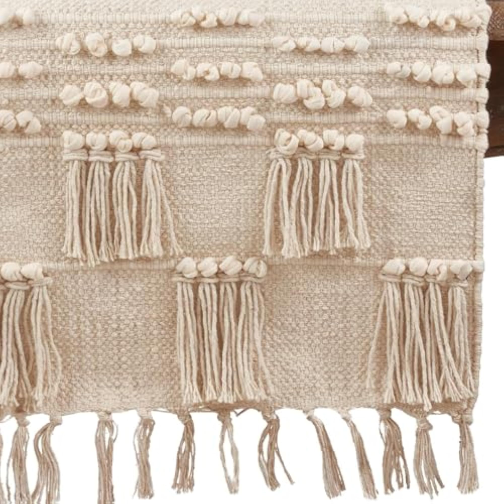 Rustic Handmade Cotton Khadi Table Runner for Dining Room