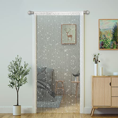 2 peças cortina de corda de porta cortinas de porta, divisor de q...