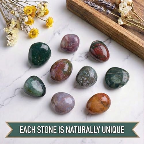 Image of Premium Single Natural Crystal Stone in Gift Box, Spiritual Healing Reiki Stones Gifts