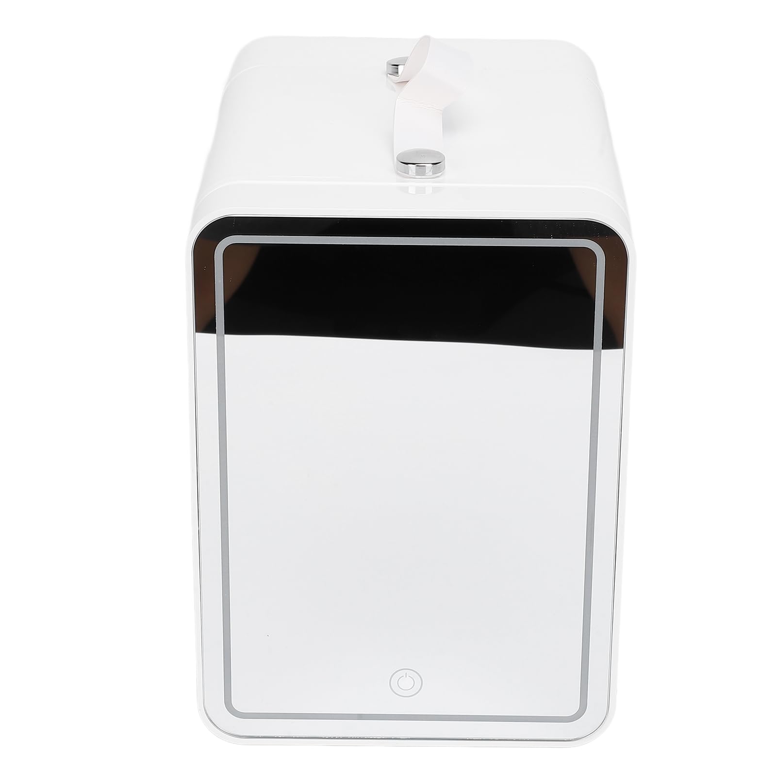 TOPINCN Nevera para el Cuidado de la Piel con Espejo de Luz LED Regulable, Mini Nevera de Maquillaje de 6 Litros para Dormitorio, Coche, Oficina y Dormitorio, Refrigerador o Calentador,