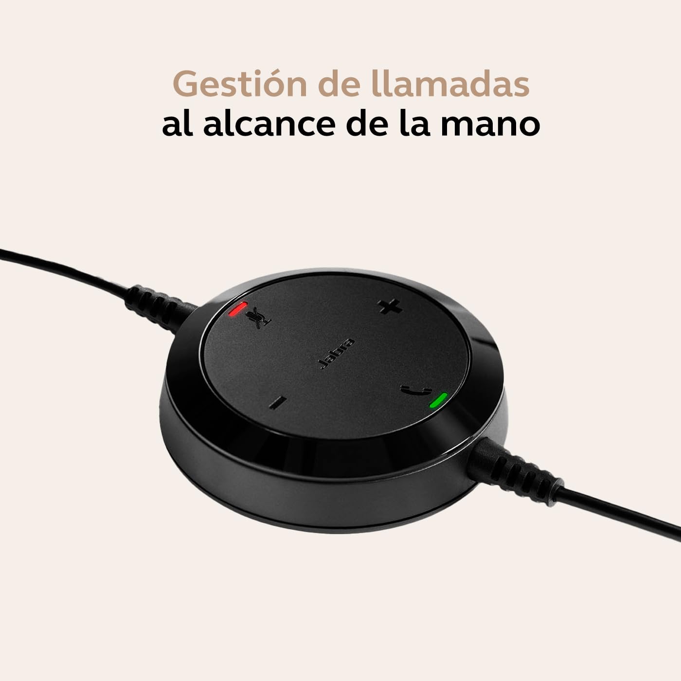 Jabra Evolve 30 II, Auriculares estéreo certificados por Microsoft Teams con Unidad de Control de Llamadas, micrófono con cancelación de Ruido, Indicadores LED, Sonido, USB-C/A,