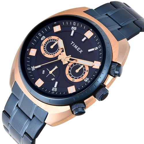 Image of TIMEX Blue Round Dial Analog Men's Watch - TWEG28203