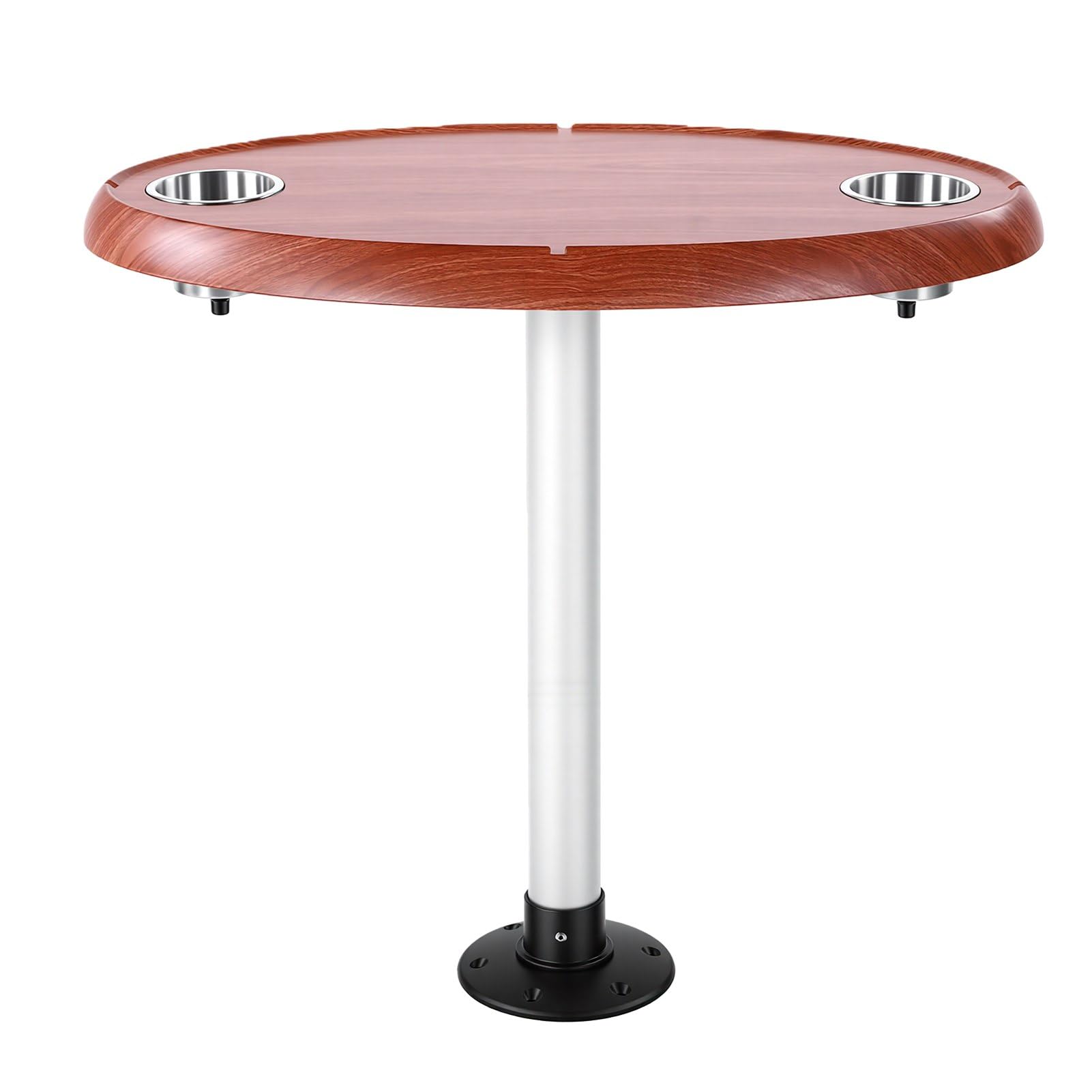 Tavolo per barca pontone, spazioso tavolo multifunzionale per veicoli ricreativi marini per yacht, , 750 mm x 450 mm, con 2 portabicchieri