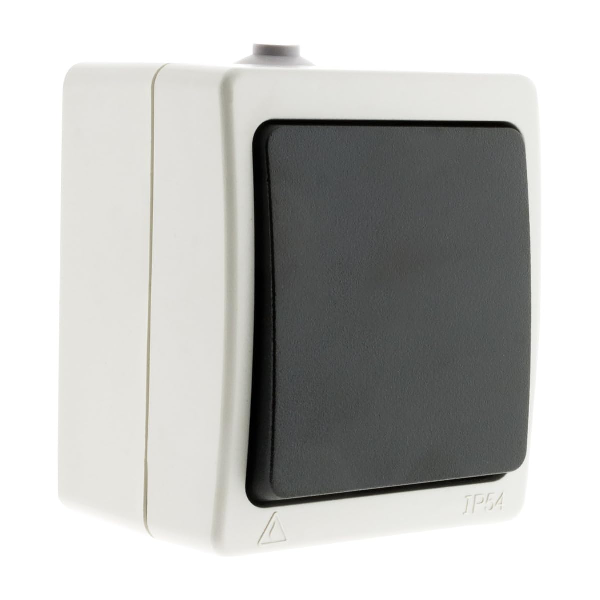 Zenitech - Interruttore Va-e-vieni 10A IP54 Aquae - Nero - Interruttore Impermeabile per Uso Esterno - Collegamento Rapido con Morsetto Automatico - Controllo da Due Punti