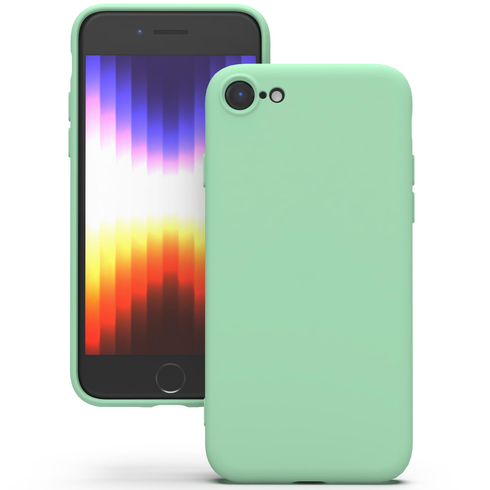 YATWIN Silicone Case for iPhone XR, Soft-Touch, Shockproof, DustProof, Antiskid Full Body Armour Phone Cover for Apple iPhone XR - Dark Green — view 202