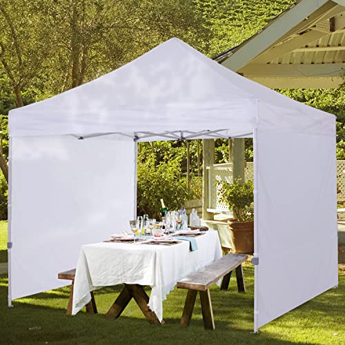 Cooshade Sunwall For 10X10 Pop Up Canopy Tent, 1 Pack Sidewall Only (White) #TOP5