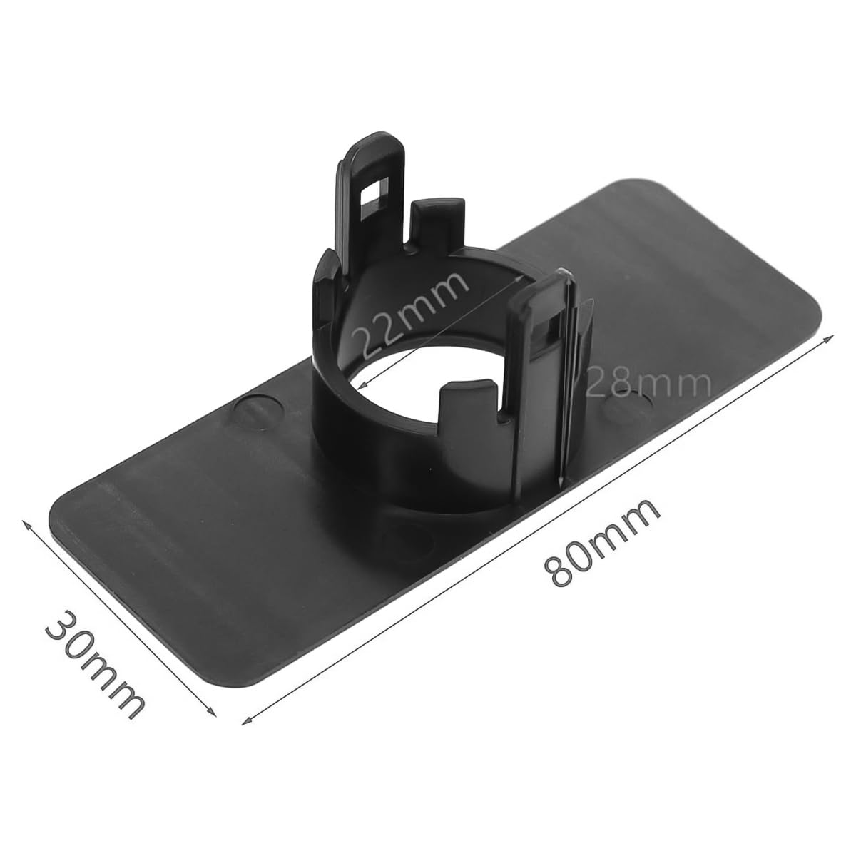 Supporto Per Sensore Di Parcheggio, 4 Pezzi, Supporto Per Ausilio Al Parcheggio, Autoadesivo, 22 Mm, Nero, Per Molti Veicoli A22154204