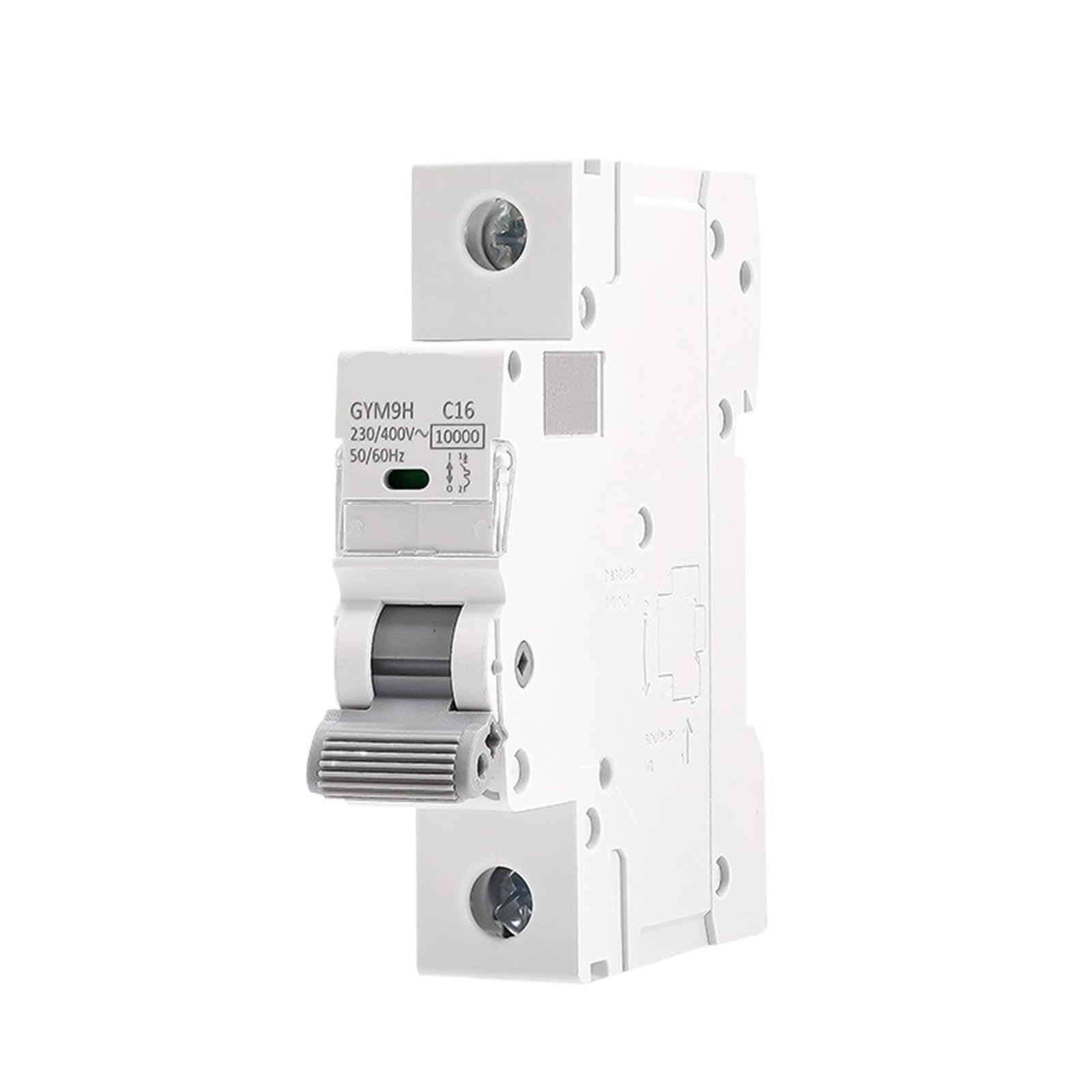 GYM9H 10KA 1P 12V MCB 6A-63A Din Rail 220V 400V Curve MCB 1Pcs(6A)