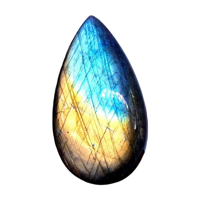 Pierre gemme labradorite naturelle 46mm de qualité supérieure pour joaillerie