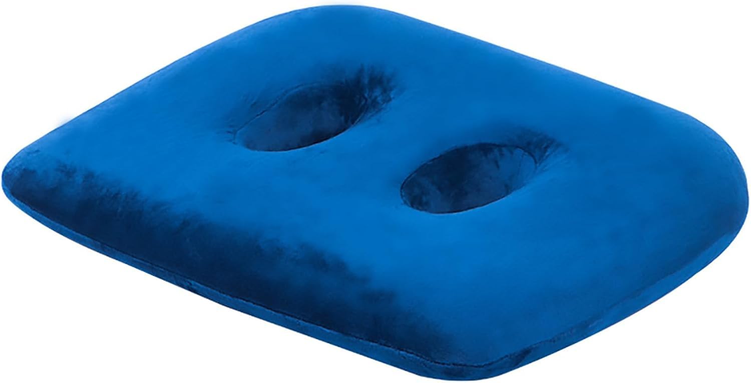 ZHIHUASMTBX Seat Cushion Pillow For Office Chaircar,memory Foam Sit Bone Relief Cushion With Two Holes For Butt Seat Cushion,lower Back,hamstrings,hips,ischial Tuberosity Home Office