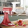 Fruit & Vegetable Strainer Attachment Set for KitchenAid Stand Mixer, Includes Food Grinder Attachment with Sausage Stuffer Tubes and Juicer Auger, Meat Grinder Attachment for KitchenAid by InnoMoon