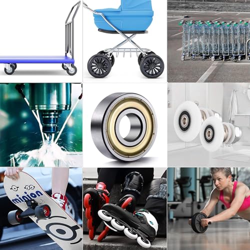 XSHAO® 30 Stk Kugellager 3x10x4 mm, 623ZZ Kugellager Miniatur Doppel Schild Lager Rillenkugellager für Drehbänke/Motoren/ 3D-Drucker/Quadrocopter Oder Modelle