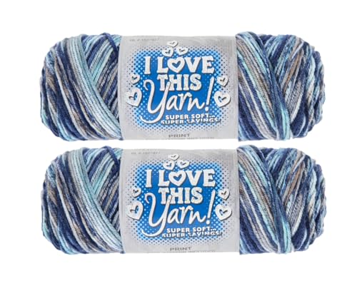 Image of Hobby Lobby Print I Love This Yarn, 750 Float Along, Set of 2 | 4 Medium Weight, 252 Yards Per Skein