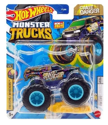 Hot Wheels Monster Trucks Crate Digger Freestyle Wreckers 6/12, 2024