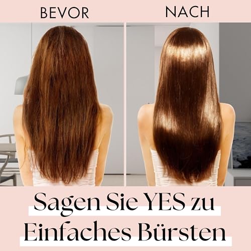 Haarbürste ohne Ziepen | Die Perfekte Detangler-Bürste für Locken, Glattes, Dickes, Dünnes Haar | Haarbürste für Kinder und Damen - Lily England Entwirrbürste für Lange Haare und Kurze (Roségold)