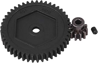 Hobbypark Metal Steel 45T M0.8 Spur Gear & 11T 32P Pinion Motor Gear for Traxxas TRX4 TRX-4 RC Crawler Car,Replace 8053 6747