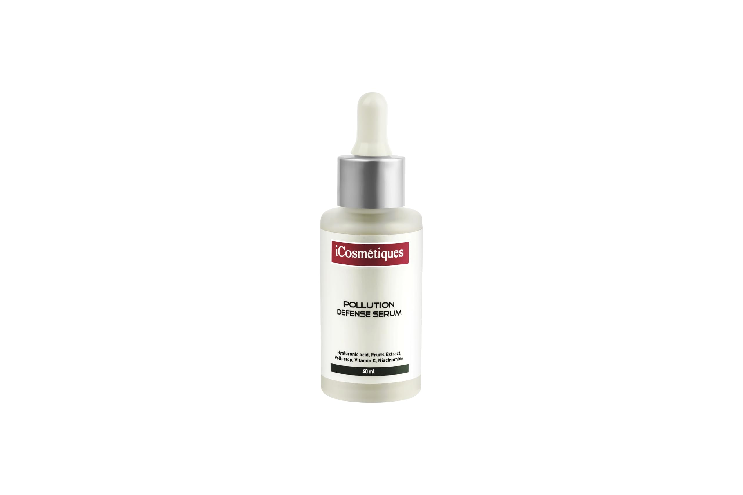iCosmetiques Pollution Defense Face Serum |Vitamin C, Pollustop, Hyaluronic A...