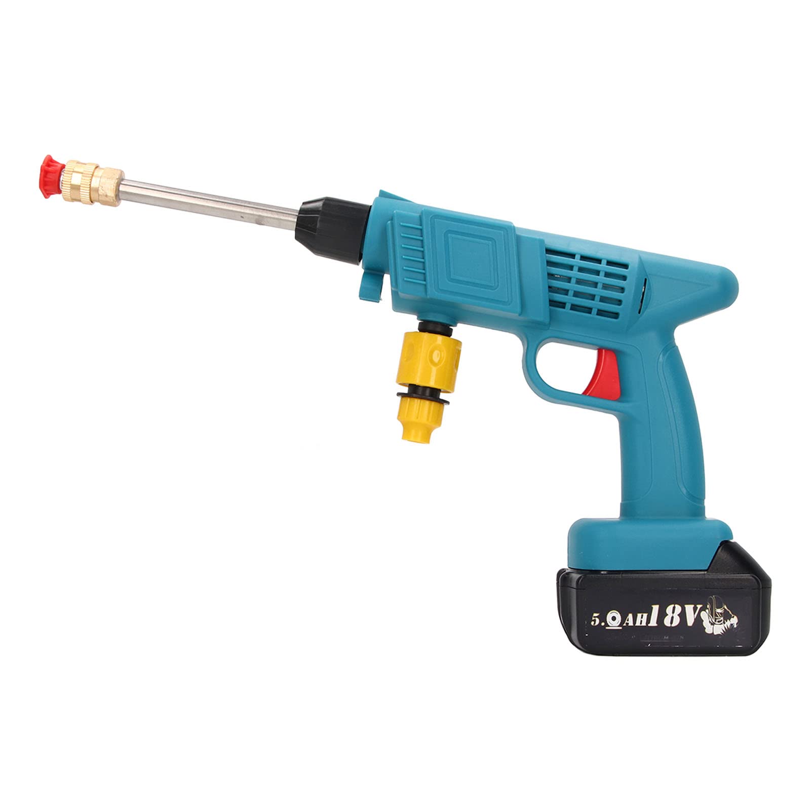 Hidrolimpiadora de Coche, hidrolimpiadora de Coche Recargable de 800W, hidrolimpiadora portátil inalámbrica con Filtro para BL1815 BL1820, para regar Jardines, Limpiar tejados, Barcos, Suelos