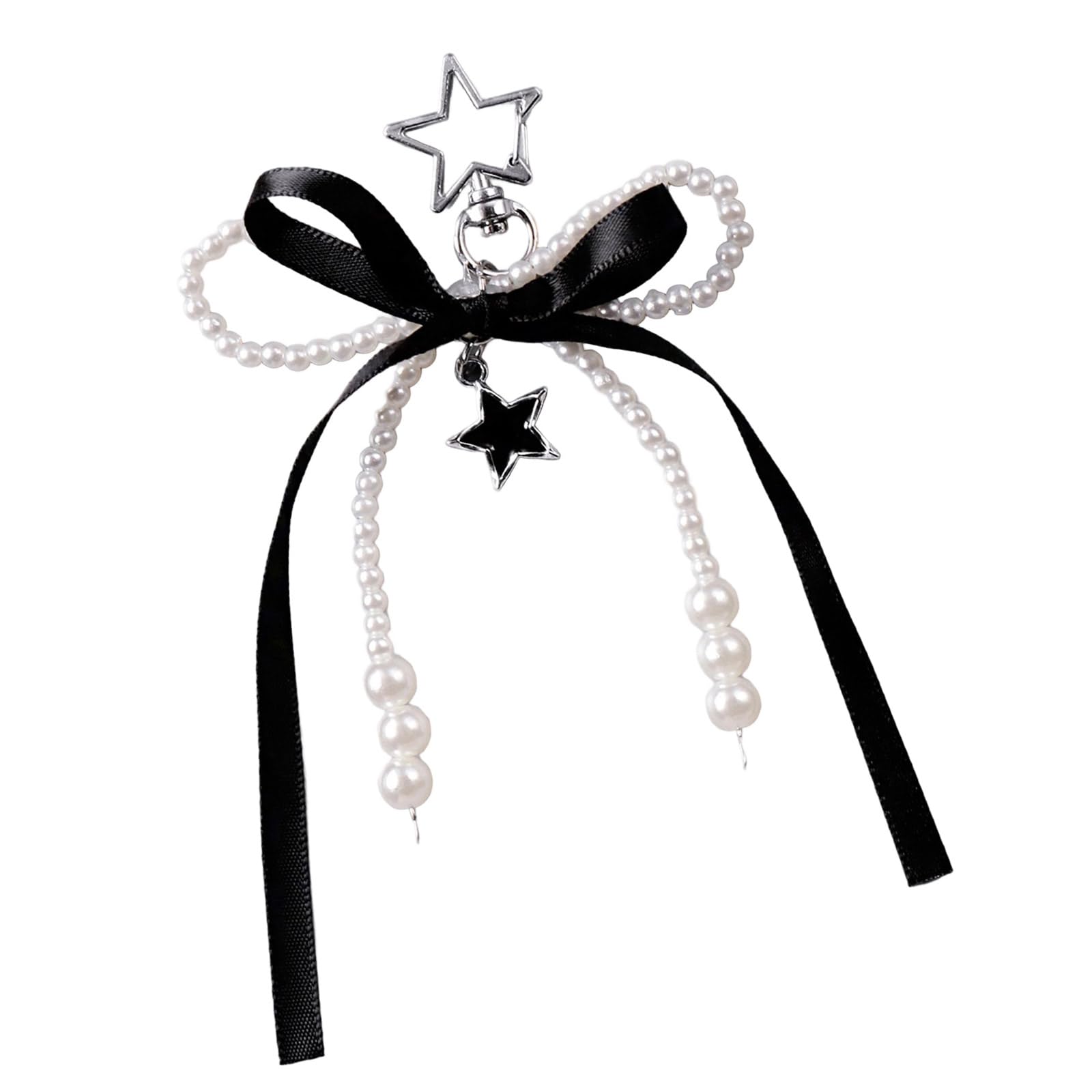 Xjdzineq Creative Bag Charm Aesthetic Keychain Charm Fashion Handbag Pendant Ornaments Bows Keyrings Star Keyholders Star Keychain