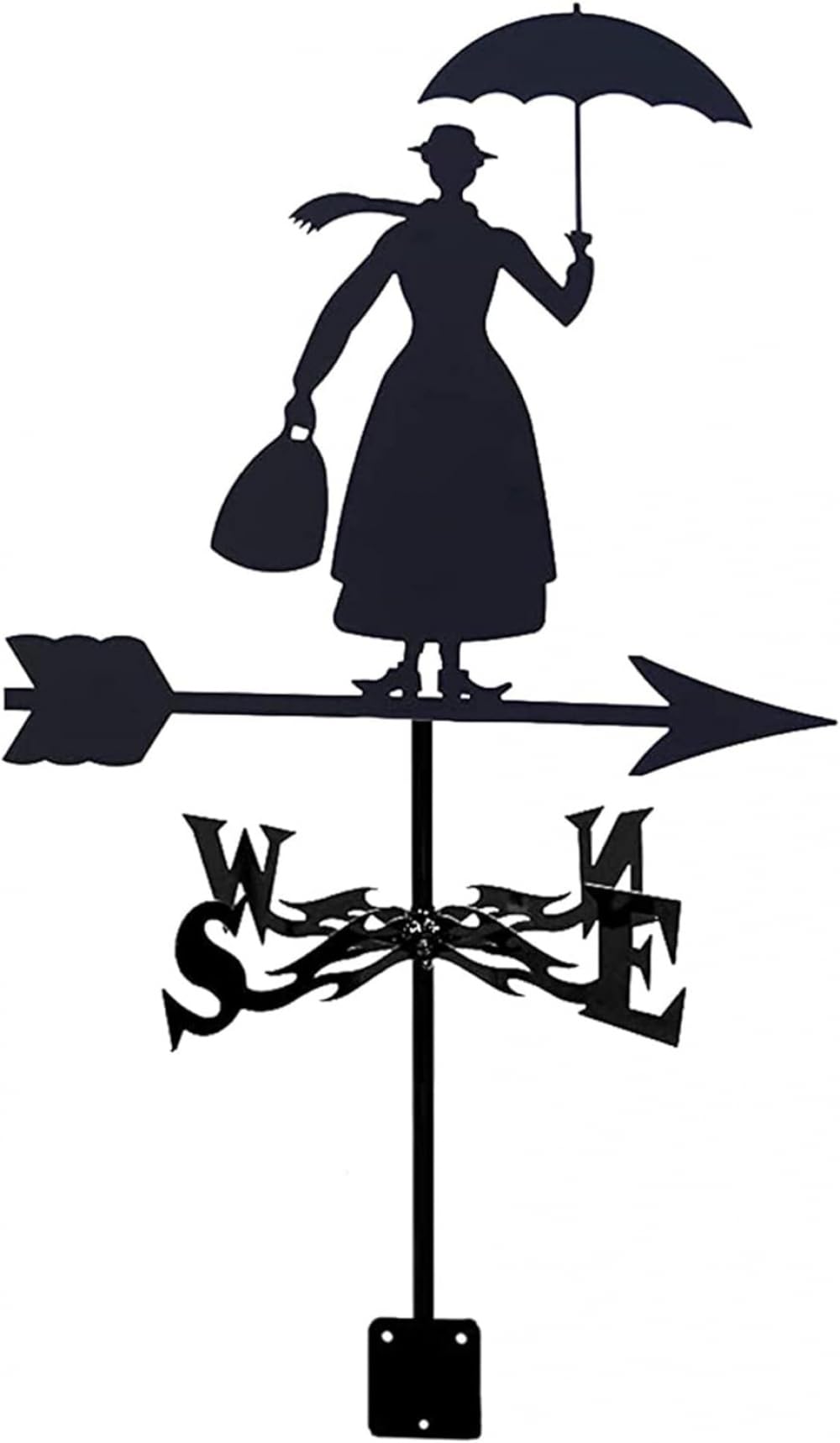 Segnavento professionale a banderuola con indicatore di direzione del vento con rivestimento antiruggine Segnavento per giardino, fattoria, cortile, viaggiatore