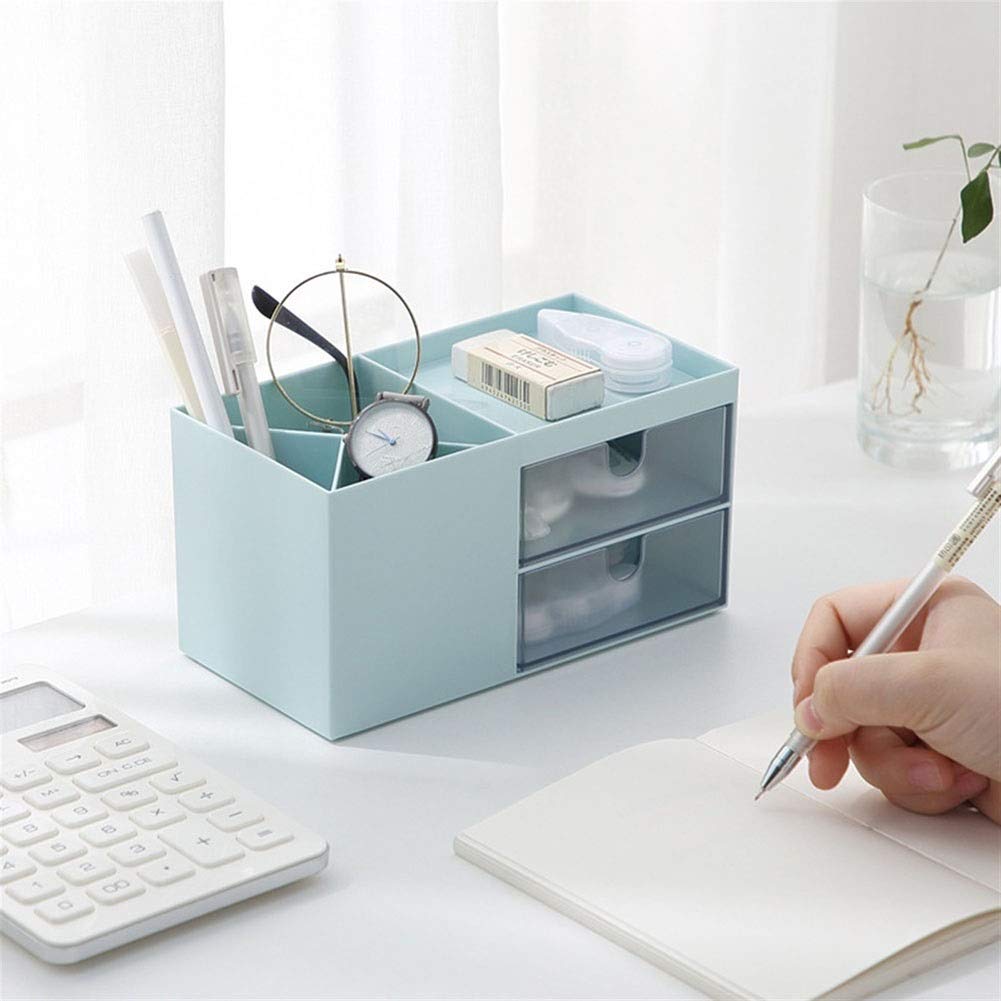 Plastikowe szuflady do makijażu Organizer Box, wielofunkcyjny organizer biżuterii do makijażu Akcesoria kosmetyczne Pudełka do przechowywania makijażu (kolor: różowy)