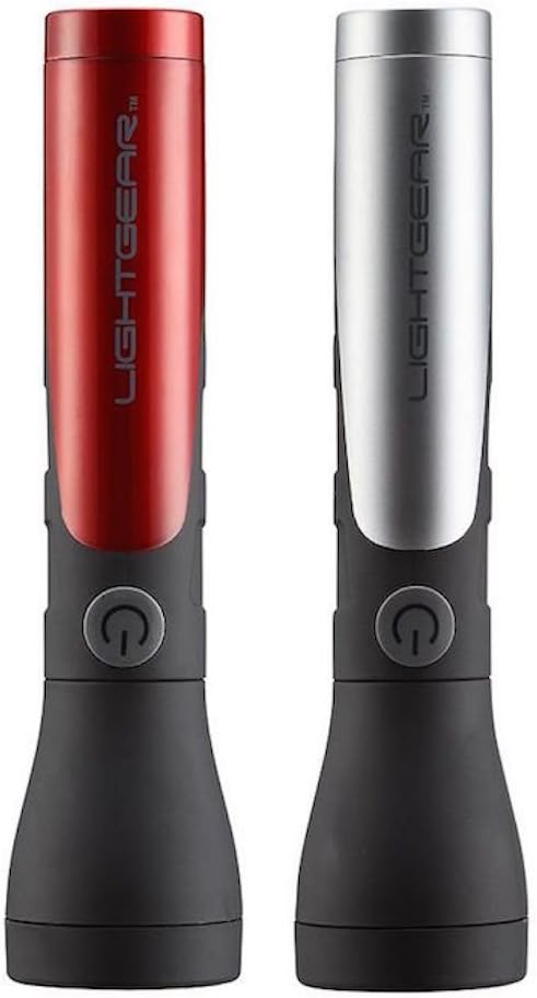 Hand-Powered CRANK LED FLASHLIGHT SET of 2 by LIGHTGEAR