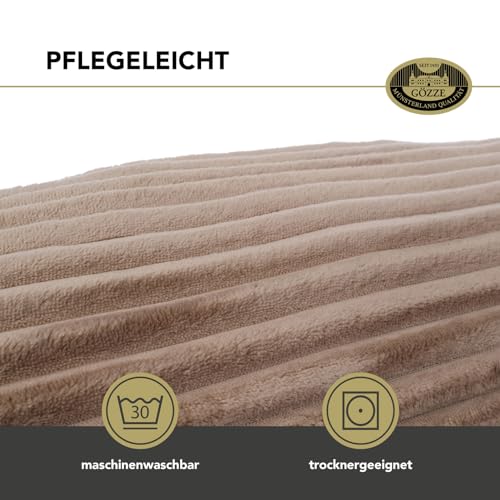 Gözze - Kuschelkissen Rolle in Taupe