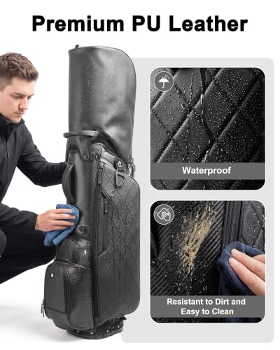 Findway PU Leather Golf Stand Bag