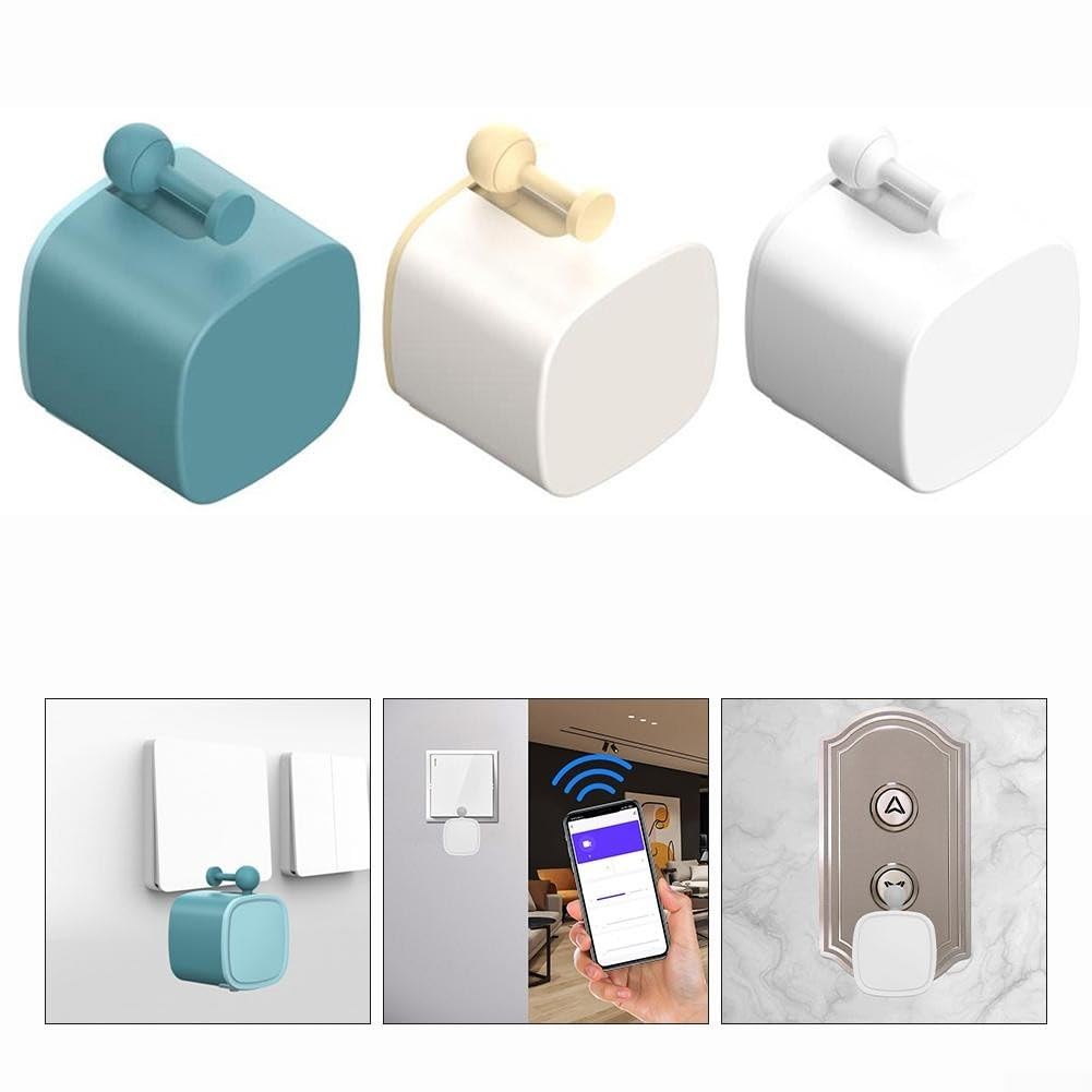 Robot de dedo recargable USB con modo de interruptor de clic eficiente para controlar múltiples dispositivos electrónicos domésticos (azul)
