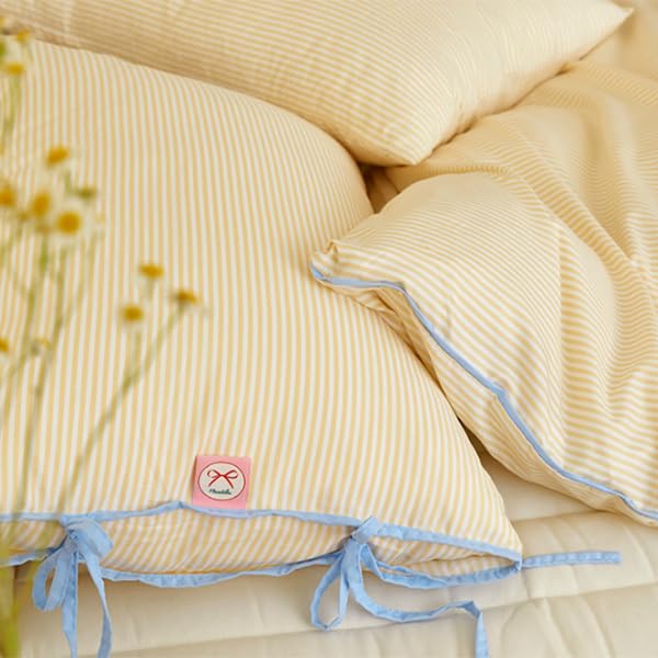 【maatila】布団カバー 枕カバー2個セット リボン 布団カバーセット 布団カバー 枕カバー セット リボン 韓国