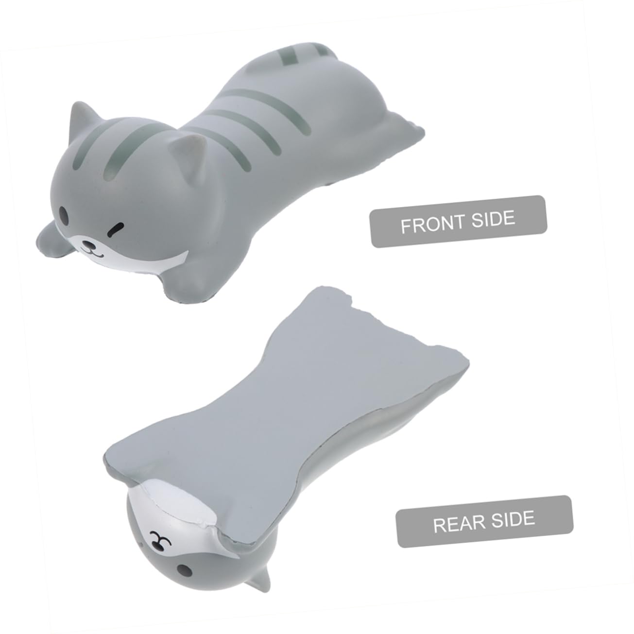 HOMSFOU 5 Set Tappetino Per Mouse Da Polso Supporto Per Polso Imbottito Polso Riposo Riposa Carino Pad Polso Di Topo Poggiapolsi Per Mouse Da Ufficio Grigio 2 Pezzi * 5