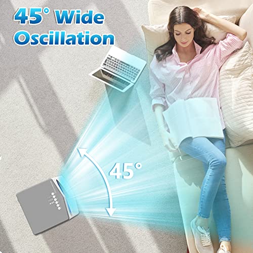 3 In 1 Portable Evaporative Air Cooler Swamp Cooler For Room W/Cold Air Silent Bladless Water Cooling Fan With Remote Control, 7 Hour Timer, 3 Speed Levels And 4 Wind Modes For Bedroom, Office, Small For Indoor Use #TOP5