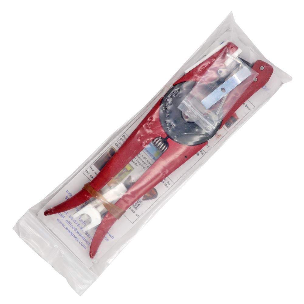 Pinze per Etichette Auricolari, Applicatore Universale per Bestiame Bovino, Pecore, Mucca, Punzonatrice per Etichette Auricolari, con Perno di Ribaltamento (Girevole a 90 Gradi)