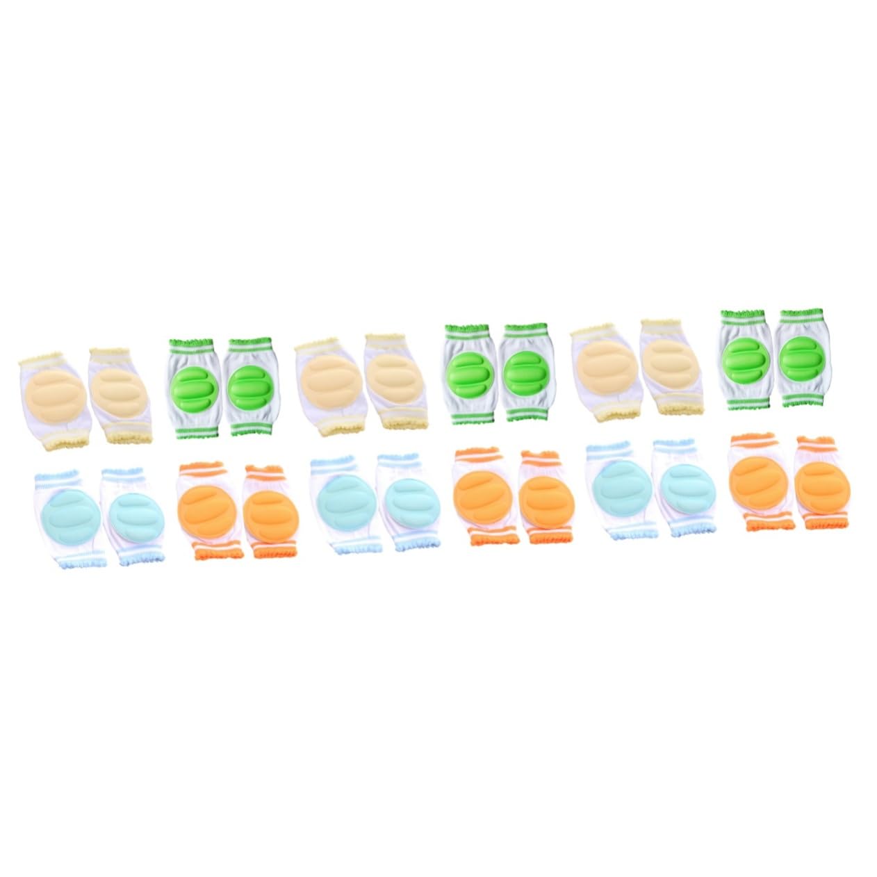 WOFASHPURET 3 Sets 4 Pairs Breathable Baby Toddler Kneepads Protect Calves from Chafing Warmth for Environments Diaper Changing Sleep Easy to Wear Multi-use