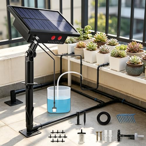 Irrigation électrique solaire 10 pots à débit de 400ml de haute précision - 7