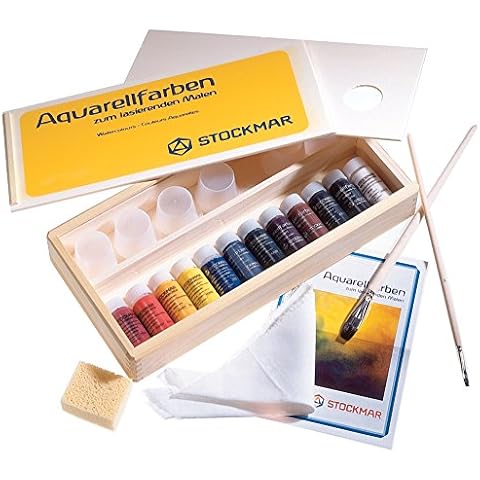 Stockmar Colores Acuarela 12 en Caja de Madera Cover