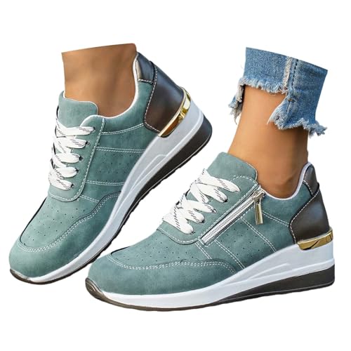 Générique Chaussure Orthopédique Femme, Basket Orthopedique Femme：Fermeture éclair Baskettes Relaxées Maintien Arqué Chaussures Match Doux Enfilade...