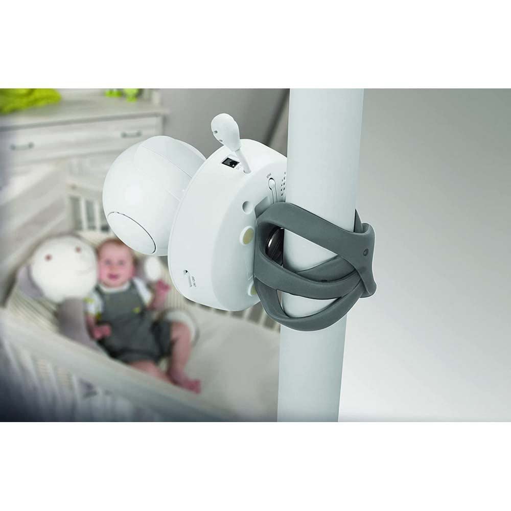 Motorola Nursery VM55 - Cámara Babyphone - Visión nocturna - Pantalla LCD de 5 pulgadas - Inalámbrica - Monitorización de temperatura - Sistema de comunicación bidireccional blanco