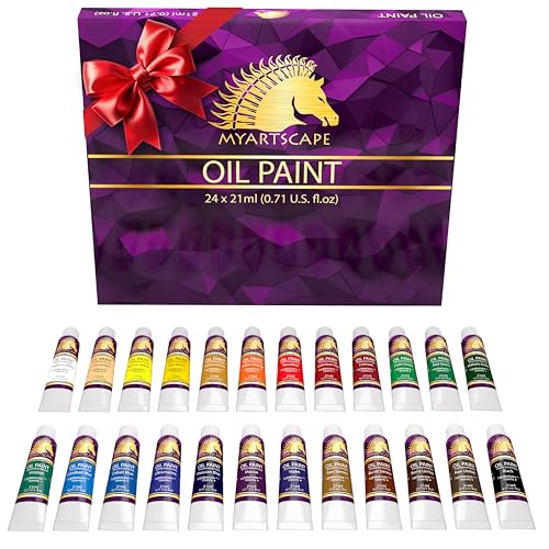MyArtscape Oil Paint Set - 24 x 21ml Tubes -