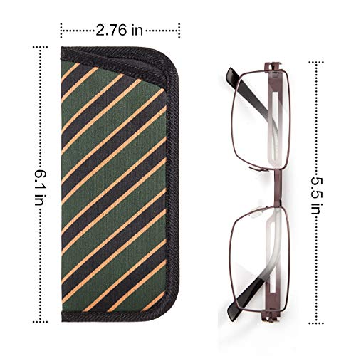 Image of TRIUMPH VISION 3 Pack Reading Glasses Pouch - Soft Eyeglasses Bag Portable Cloth Eyewear Case
