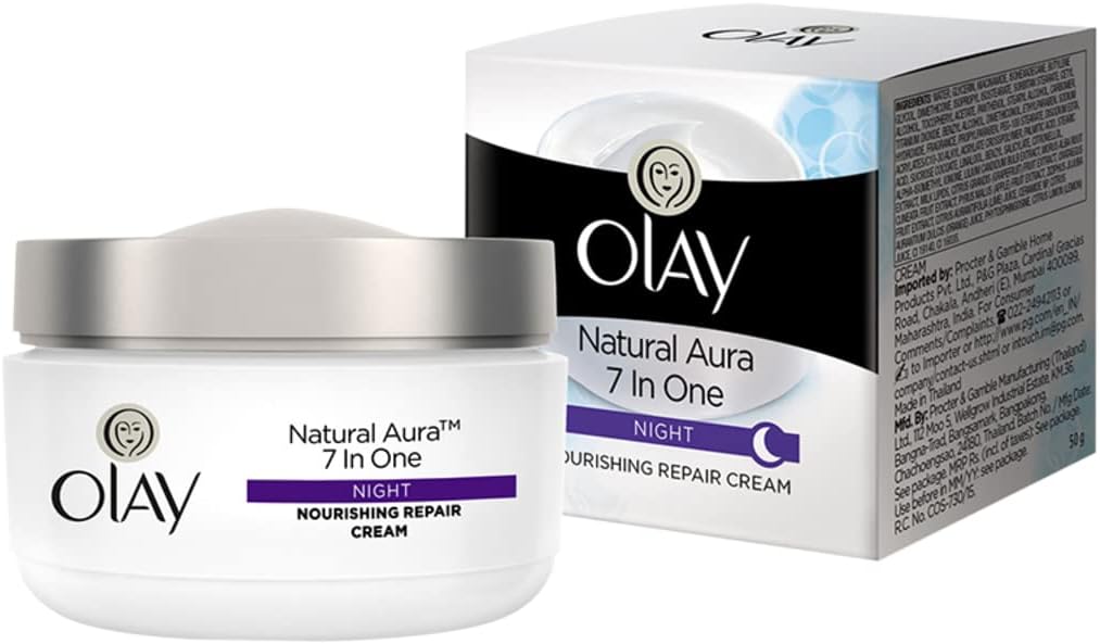 Olay Night Cream Natural White Fairness Night Moisturiser, 50G