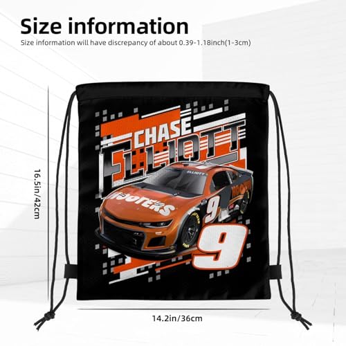 Chase Elliott 9 Drawstring Backpack Bag Large Gym String Sack Sport Sackpack Tote Packet for Shopping Yoga2