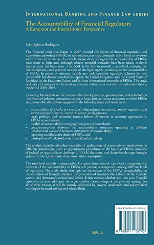 The Accountability of Financial Regulators: A European and International Perspective