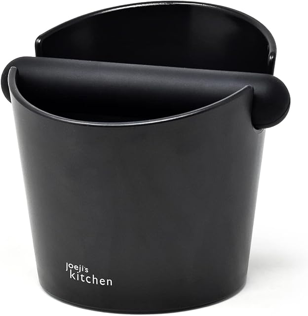 Joejis Knock Box Coffee Grounds Bin Container - Quality Non-Slip Solution for Emptying Coffee Machine Portafilter Espresso Puck